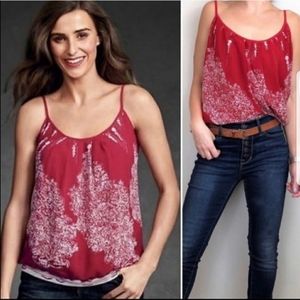 CAbi Red Heart of Township Cami #162